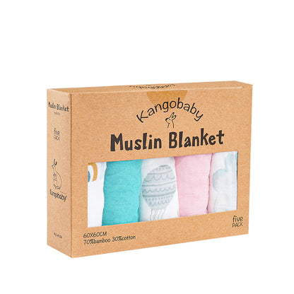 Muslin Blanket Gauze Saliva Towel Baby Bib | Soft and Absorbent Infant Essential