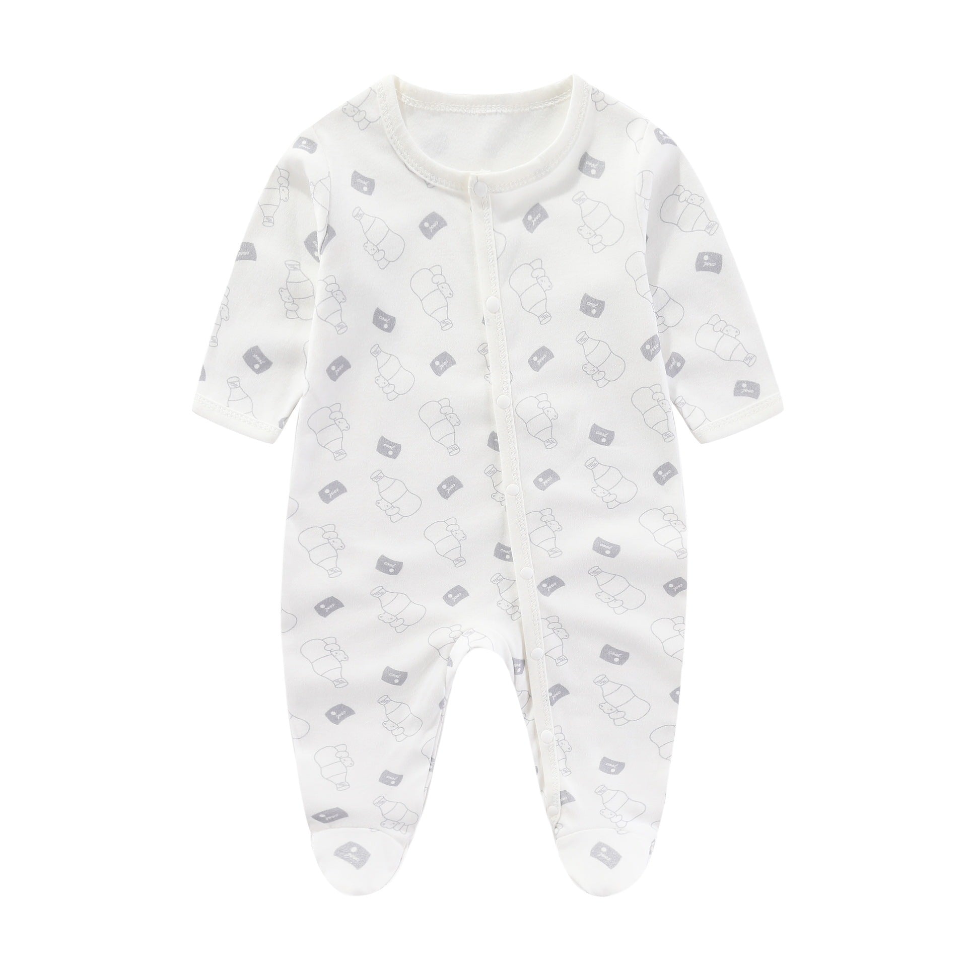 Pure Cotton Printed Newborn Jumpsuit – Creative Design