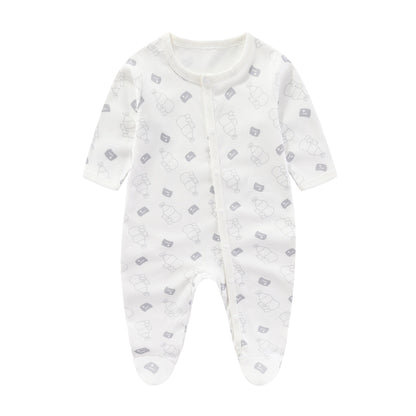 Pure Cotton Printed Newborn Jumpsuit – Creative Design