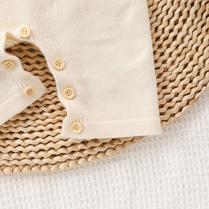Embroidered Letter Suspender Sleeveless Jumpsuit for Babies