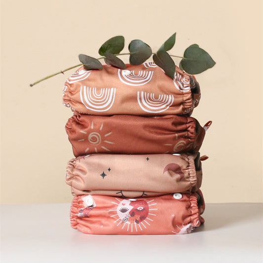 Western Style Bamboo Charcoal Washable Diapers - Digital Printing for Eco-Friendly Baby Care