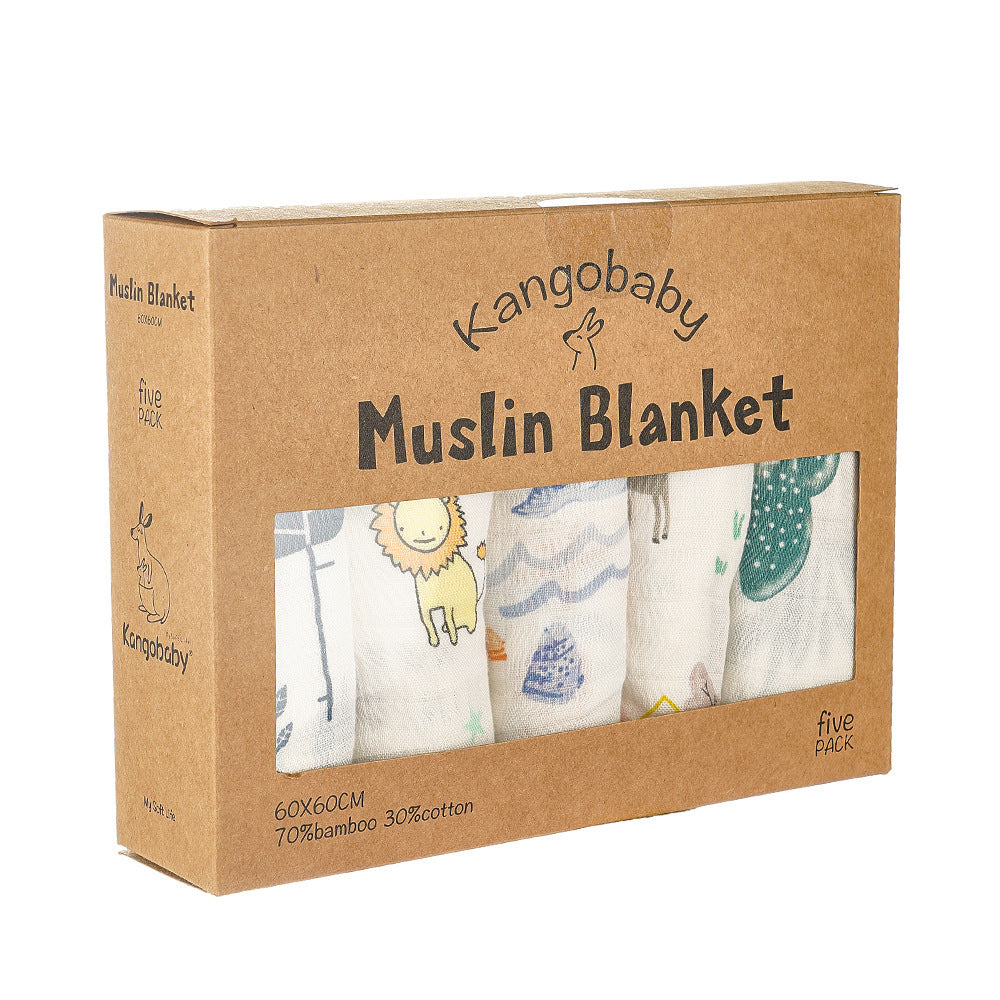 Muslin Blanket Gauze Saliva Towel Baby Bib | Soft and Absorbent Infant Essential