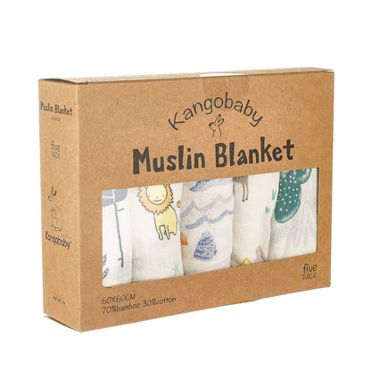 Muslin Blanket Gauze Saliva Towel Baby Bib | Soft and Absorbent Infant Essential