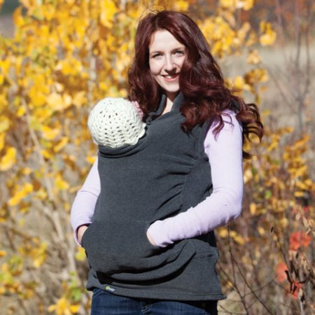 Three-in-One Multi-functional Mother Kangaroo Coat: Women's Sleeveless Sweater