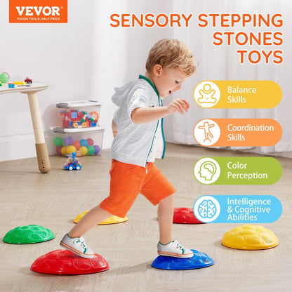 Kids Balance Stepping Stones – 6-Piece Sensory Obstacle Course for Indoor & Outdoor Play