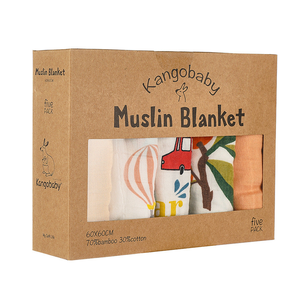 Muslin Blanket Gauze Saliva Towel Baby Bib | Soft and Absorbent Infant Essential