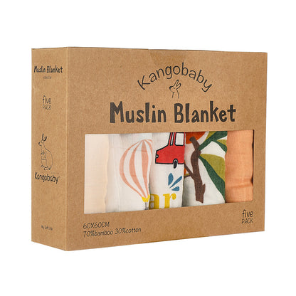 Muslin Blanket Gauze Saliva Towel Baby Bib | Soft and Absorbent Infant Essential