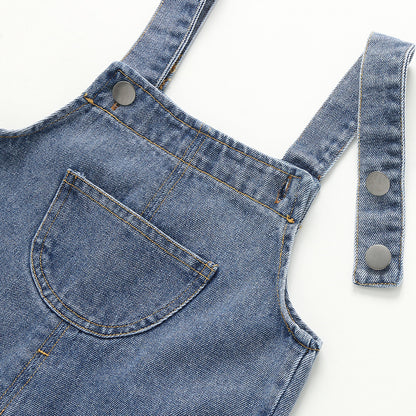 Trendy Baby Boys' Denim Suspenders: Cute Spring Korean Style