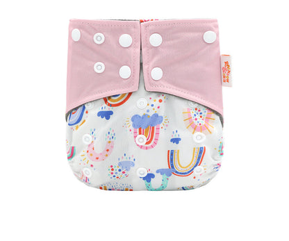 Western Style Bamboo Charcoal Washable Diapers - Digital Printing for Eco-Friendly Baby Care