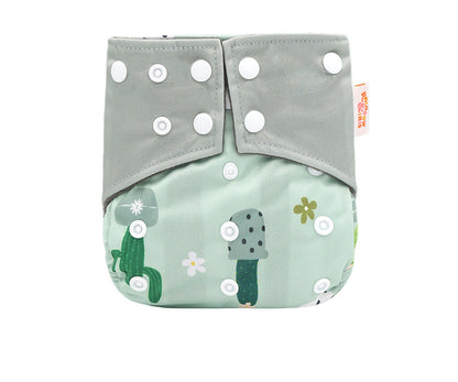 Western Style Bamboo Charcoal Washable Diapers - Digital Printing for Eco-Friendly Baby Care