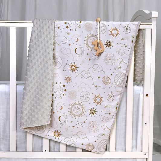 Cuddle Comfort: Pacify Beanie Blanket Newborn Baby Quilt