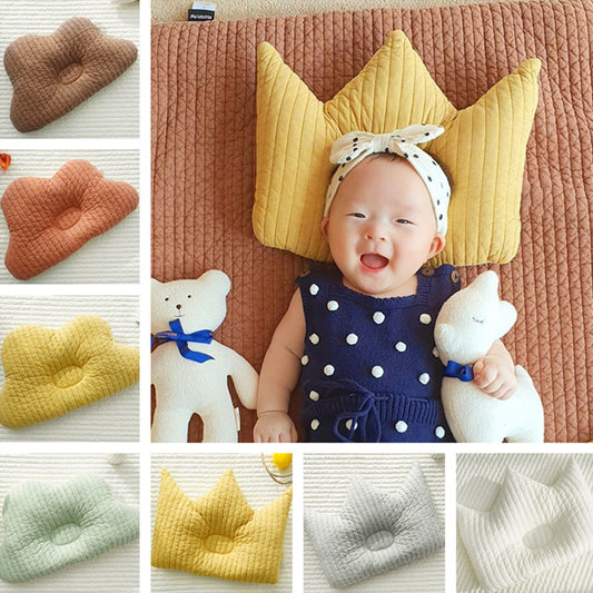 Breathable Cotton Shaping Pillow: Anti-Deviation Head Correction for Babies