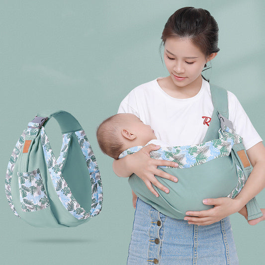Hands-Free Comfort: Horizontal Hugging Baby Carrier with Waist Stool - Perfect for On-the-Go Parents