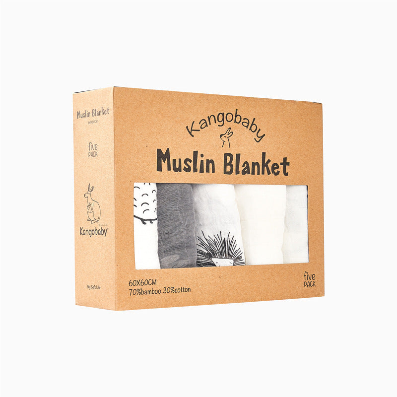 Muslin Blanket Gauze Saliva Towel Baby Bib | Soft and Absorbent Infant Essential
