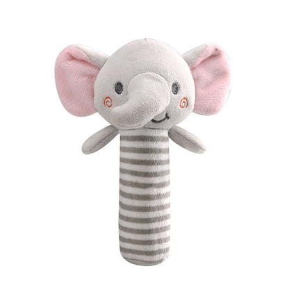 Adorable Baby Stick Animal Hand-Held Rattle Comfort Toy - Soothing and Fun