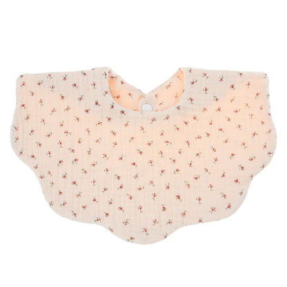 Adorable Baby Printed Saliva Towel: Soft Cotton Gauze Wavy Bib for Children