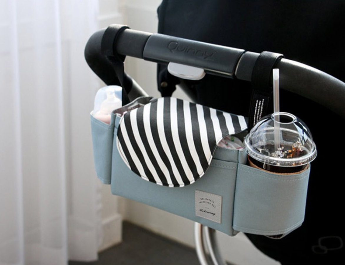 Multifunction Baby Stroller Bag Organizer - Maternity Nappy Bag with Stroller Accessories & Cup Holders - Ideal Stroller Bag